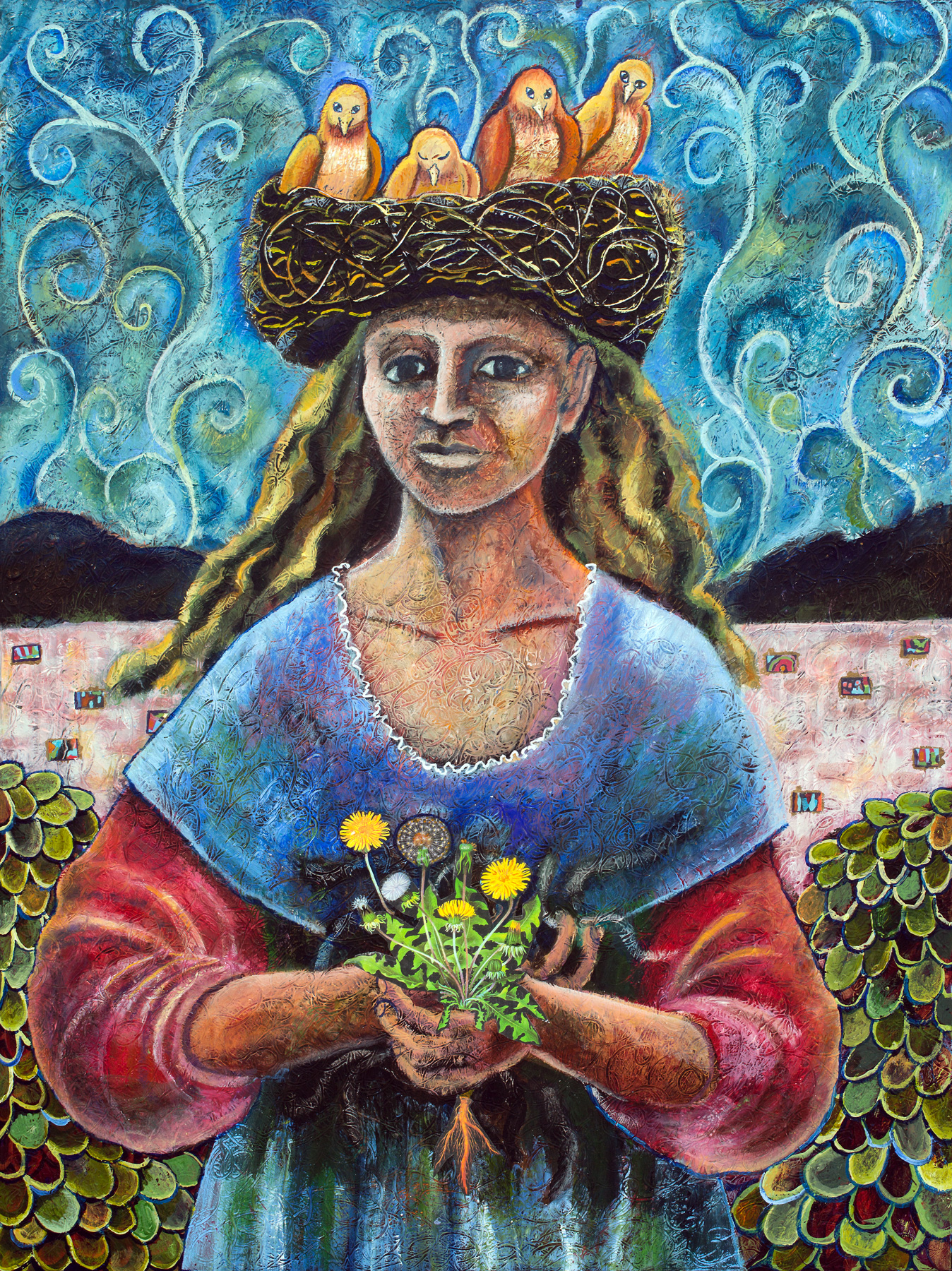 Woman with Dandelion